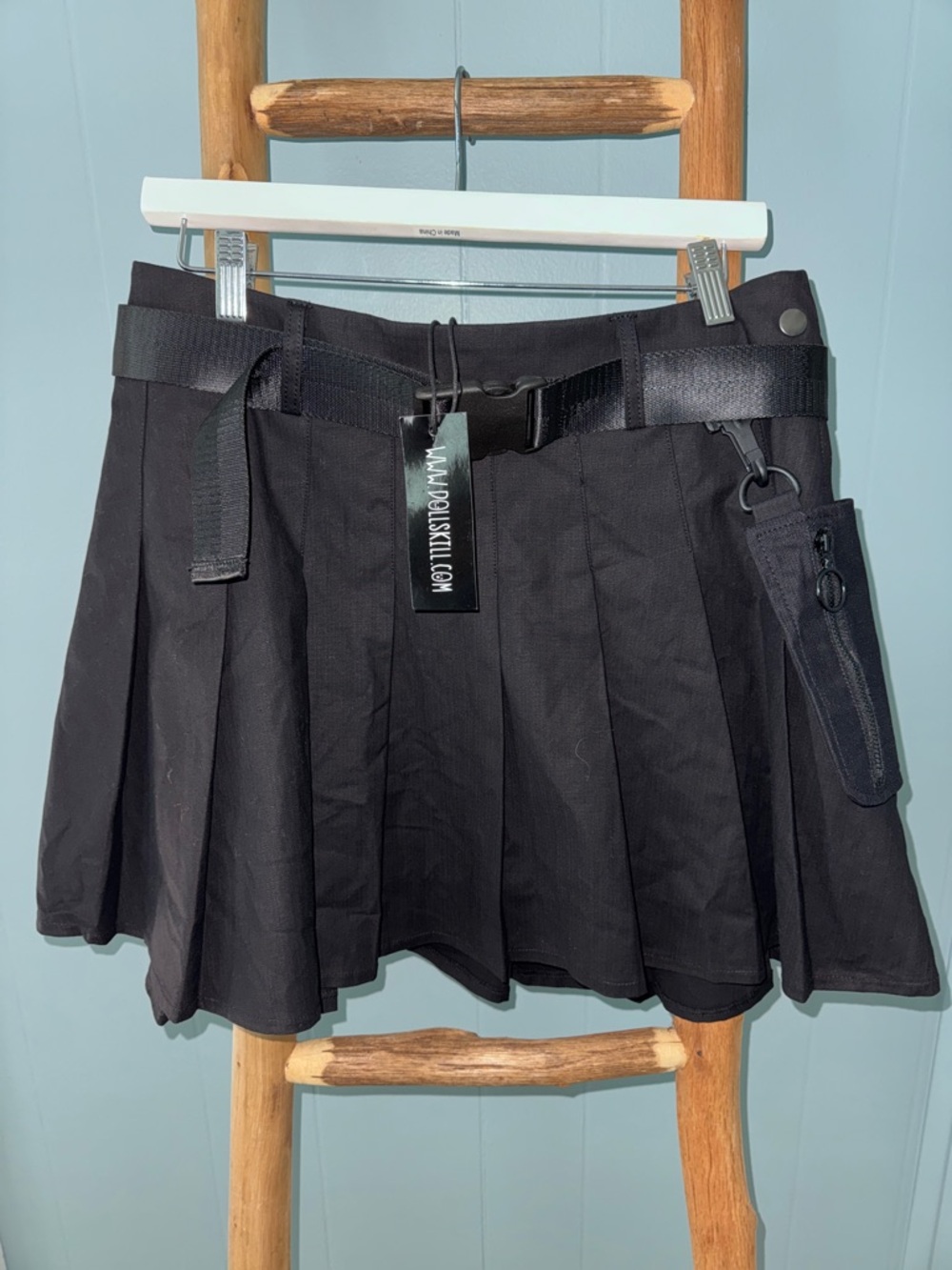 Current Mood Black Utility Skirt ~ Large